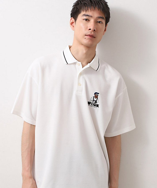 サガラ刺繍半袖ポロシャツ 【洗濯機OK／ユニセックス