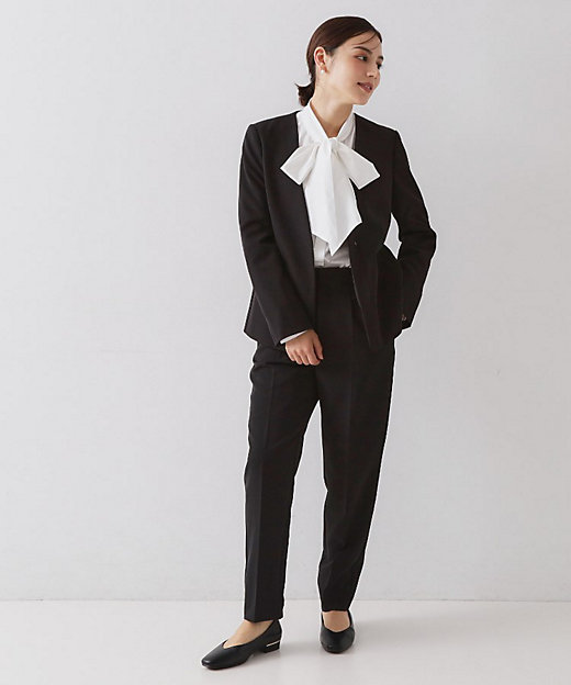 ≪通勤・セレモニー／セットアップ対応≫ Vネックジャケット／ダブル