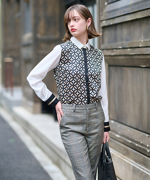 オーバーラップサークルシャツ（2002352398） | DRESSTERIOR