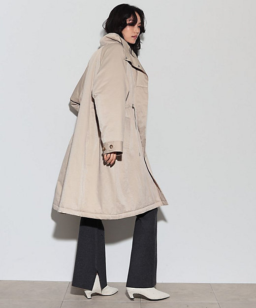 スタンドカラードロストギャバコート／モッズコート