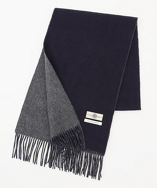 リバーシブル カシミヤマフラー 無地×無地（AA1LCS0410