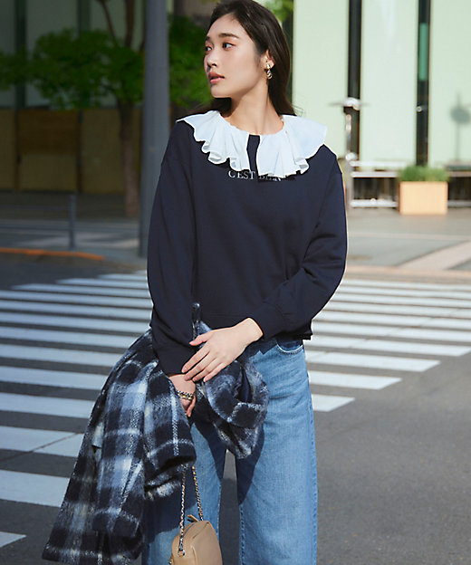 一部店舗限定／洗える】クリアコットンテリー セットアップ ロゴ