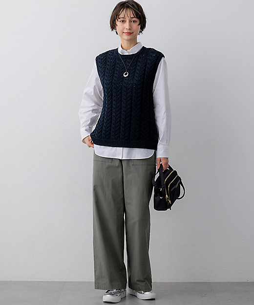 ケーブル ニットベスト（KRWOLS0254） | 23区 (Women