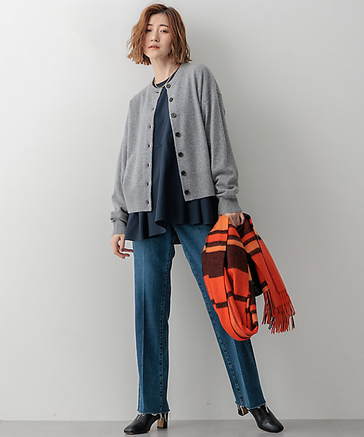 Oggi掲載／洗える】ピュアカシミヤ ニットカーディガン