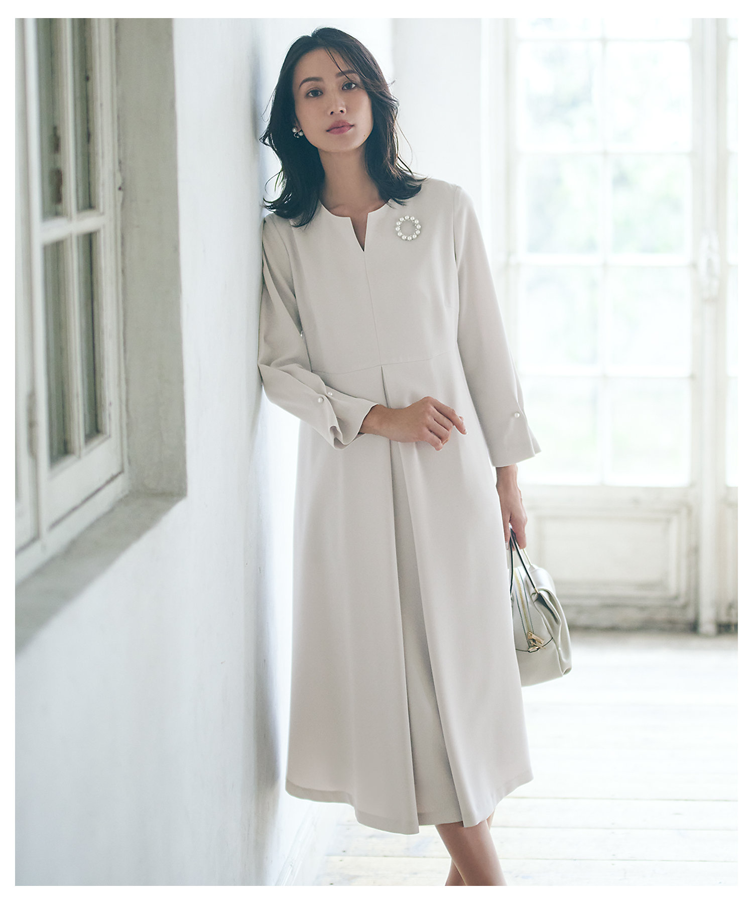 VERYコラボ 】トリアセダブルジョーゼット ワンピース