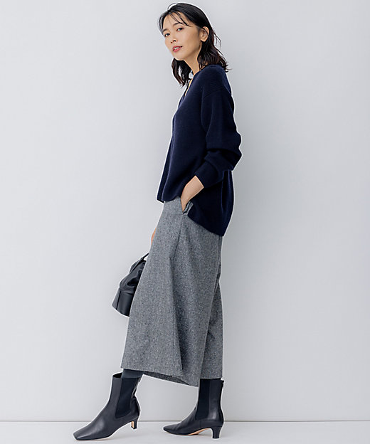 シルクネップツイード ガウチョパンツ（PRWOSW0510） | 23区