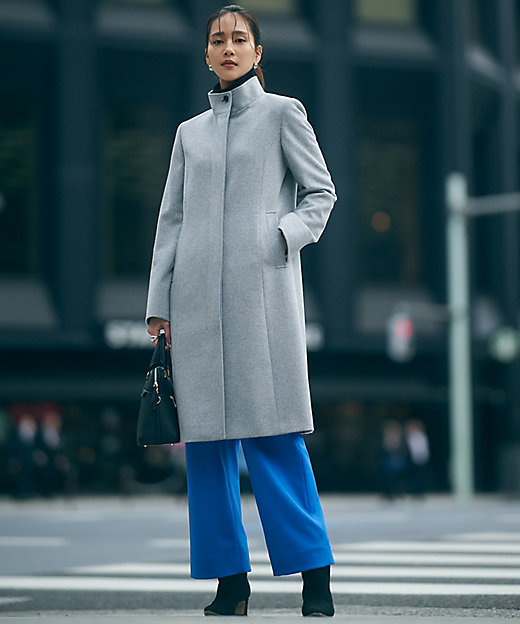 ウールカシミヤビーバー スタンドカラー コート（SCWOSW0505