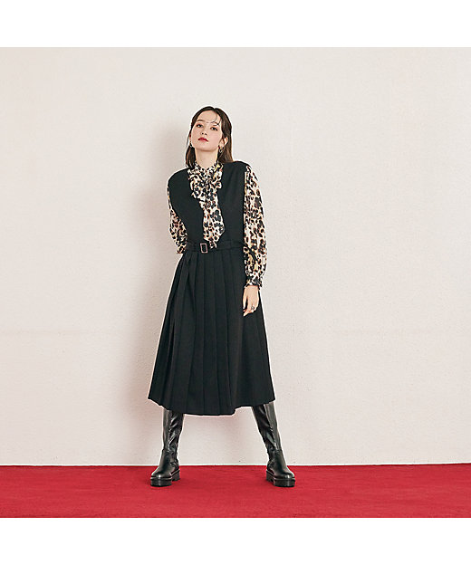 トラッド風プリーツワンピース（83016503） | Rose Tiara