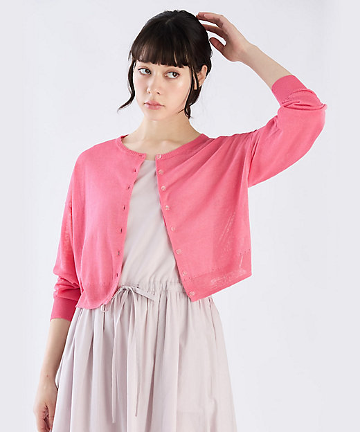 シアー ニット ロングスリーブ カーディガン（6085WR27430