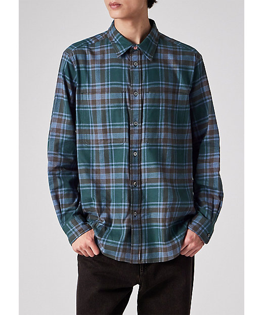 フランネルタータンチェック カジュアルシャツ（252306450Y