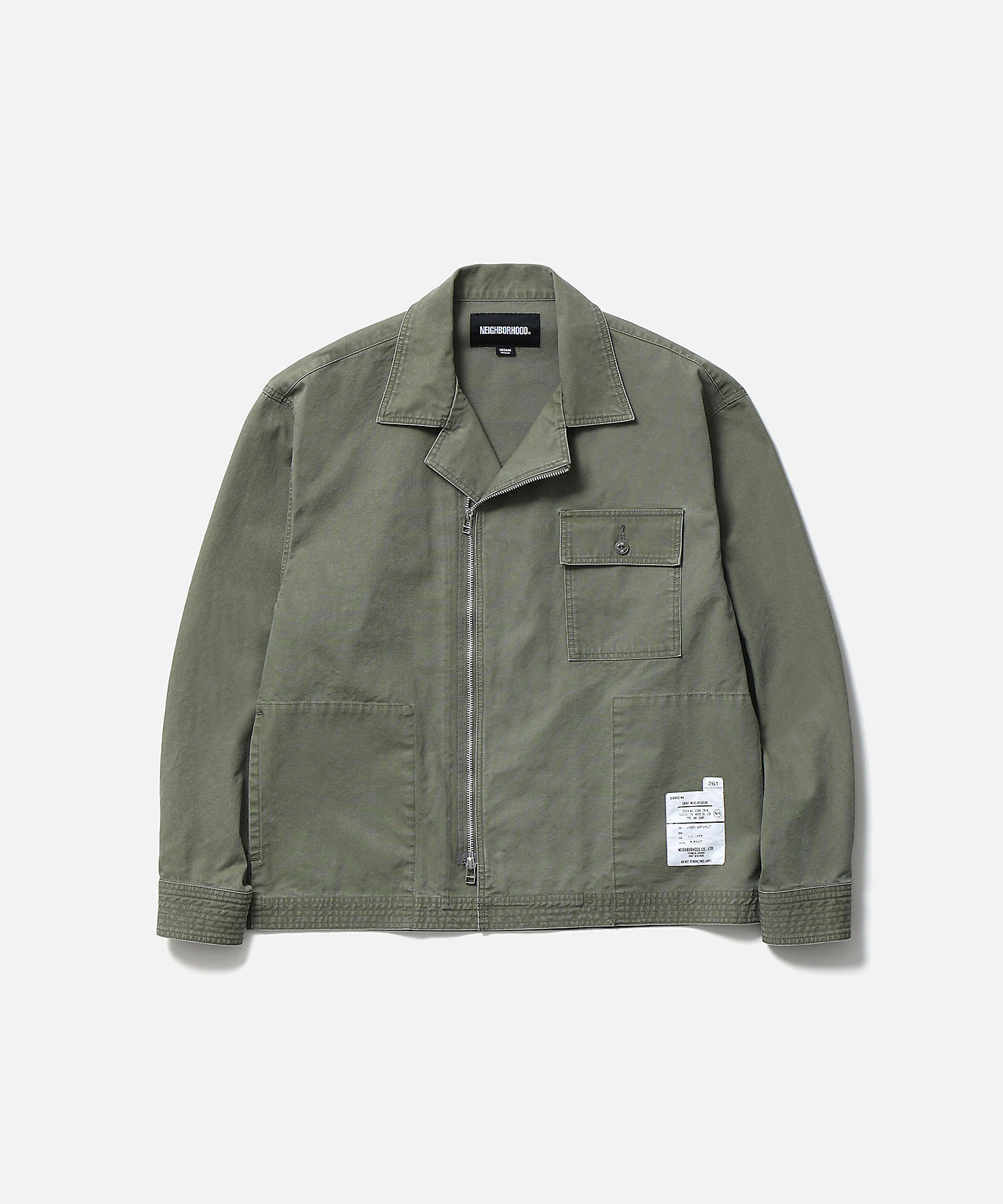 シャツ ZIP FIELD SHIRT LS 261AQNHー