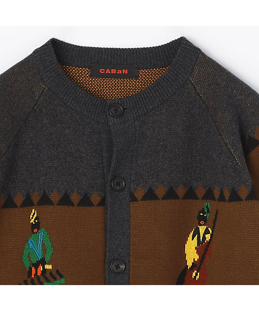 CABaN コットンカシミヤジャカード JAZZ BAND クルー