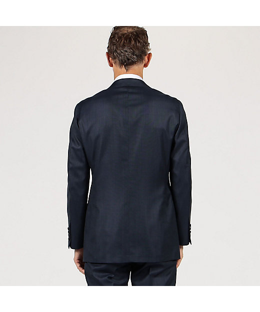 ウールシルク ピンヘッド シングルブレステッド2Bスーツ