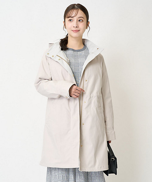 小さいサイズ】ダウンライナー付きマルチwayモッズコート／撥水加工