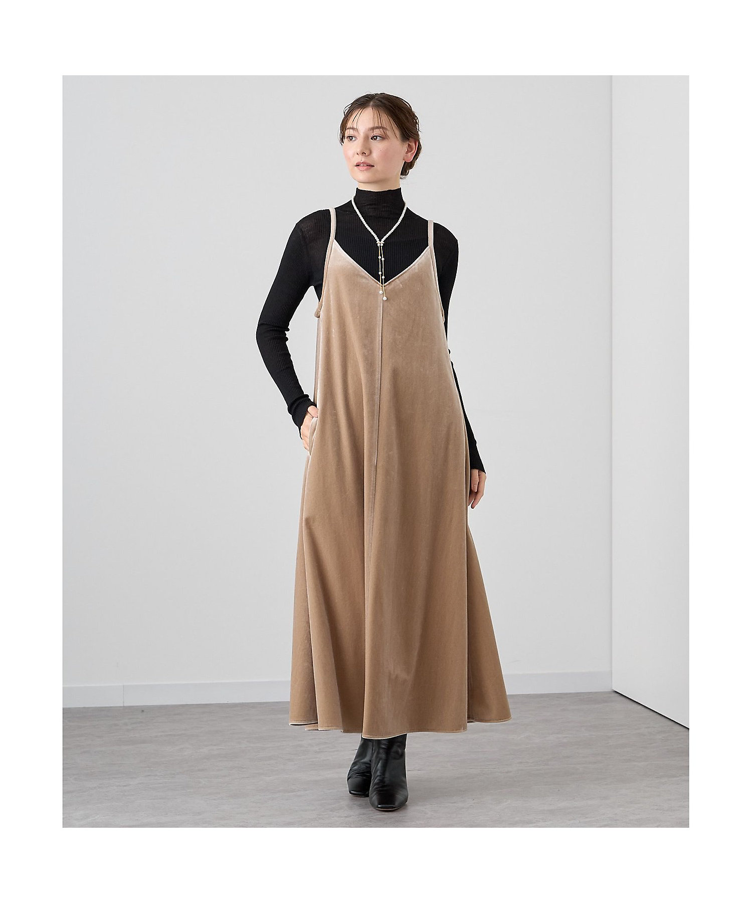 ベロアキャミソールワンピース | ANAYI/アナイ | 三越伊勢丹オンライン