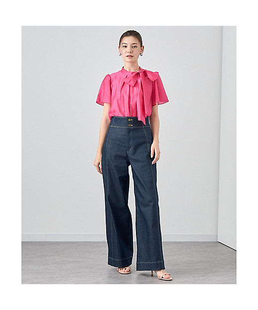 シアーオーガンジーボウタイ ブラウス | ANAYI/アナイ | 三越伊勢丹