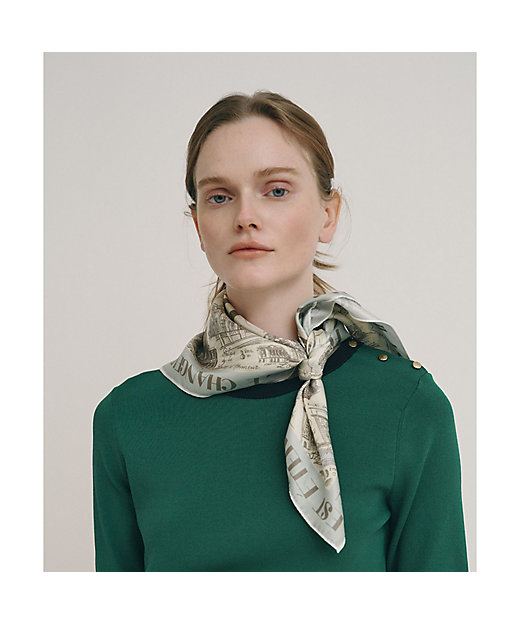 マッププリントスカーフ | allureville (Women)/アルアバイル | 三越