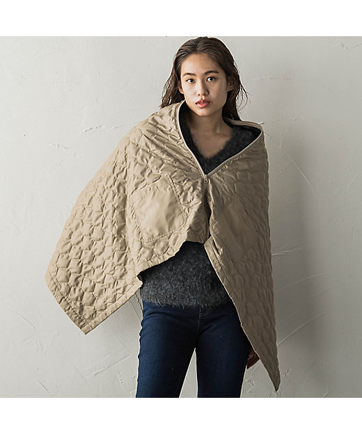 MIZUNO】ブレスサーモブランケットケープ≪発熱素材／洗濯機で