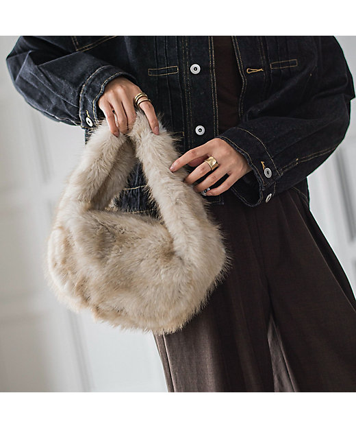 ワンハンドルフェイクファートートバッグ | MAYSON GREY（Women