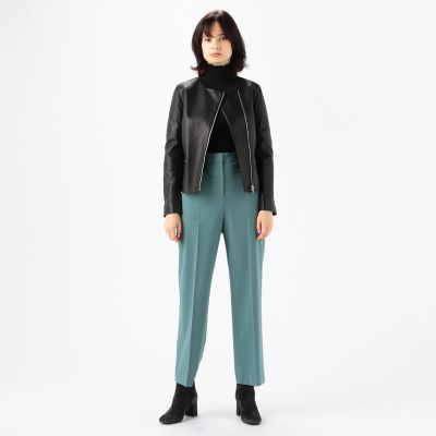 ラムレザー ノーカラージャケット | maison TOMORROWLAND/メゾン