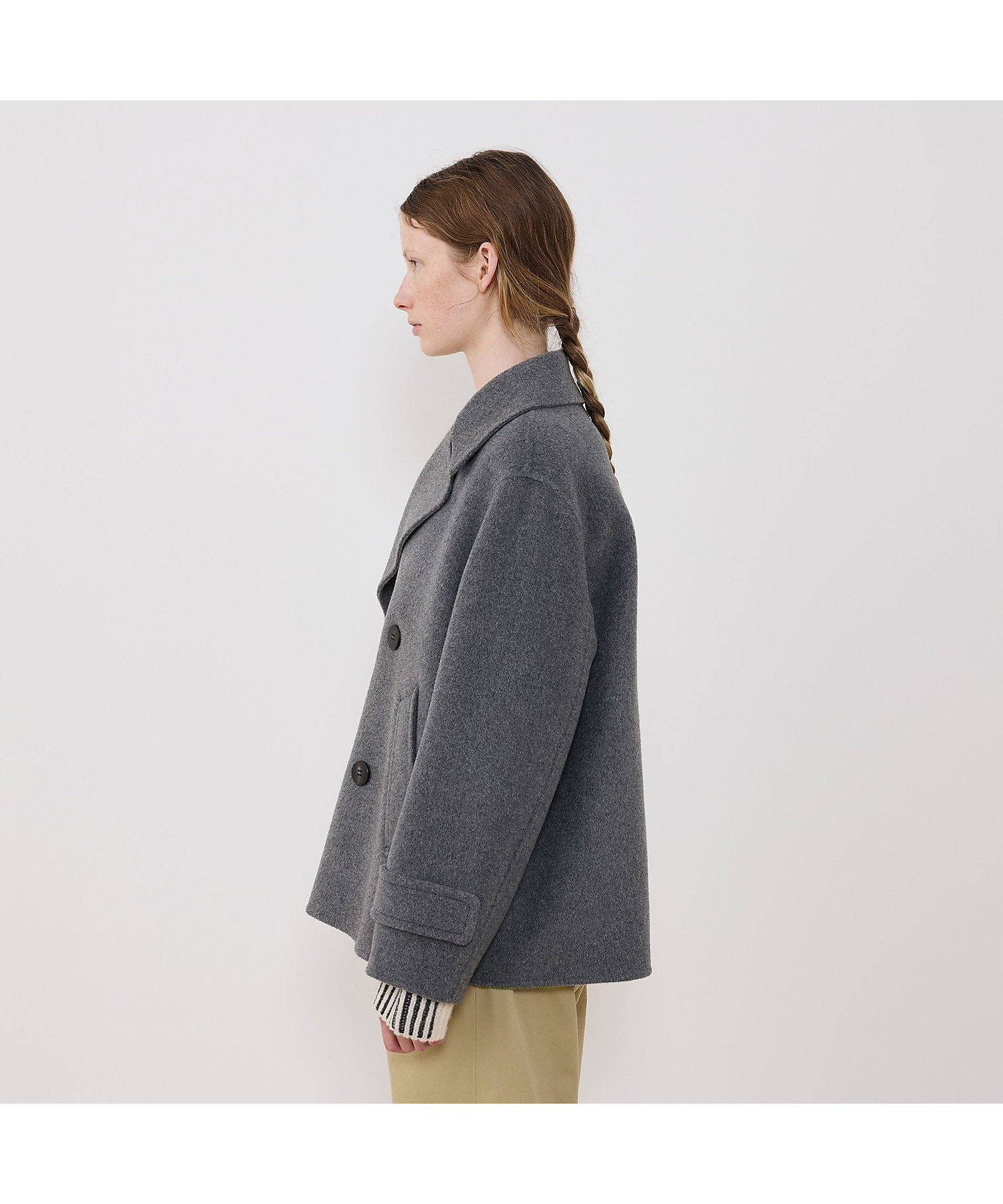 ウールカシミヤダブルフェイス Pコート | GALERIE VIE (Women