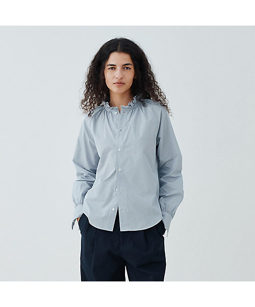 ライトタフタ ギャザーカラーブラウス | GALERIE VIE (Women