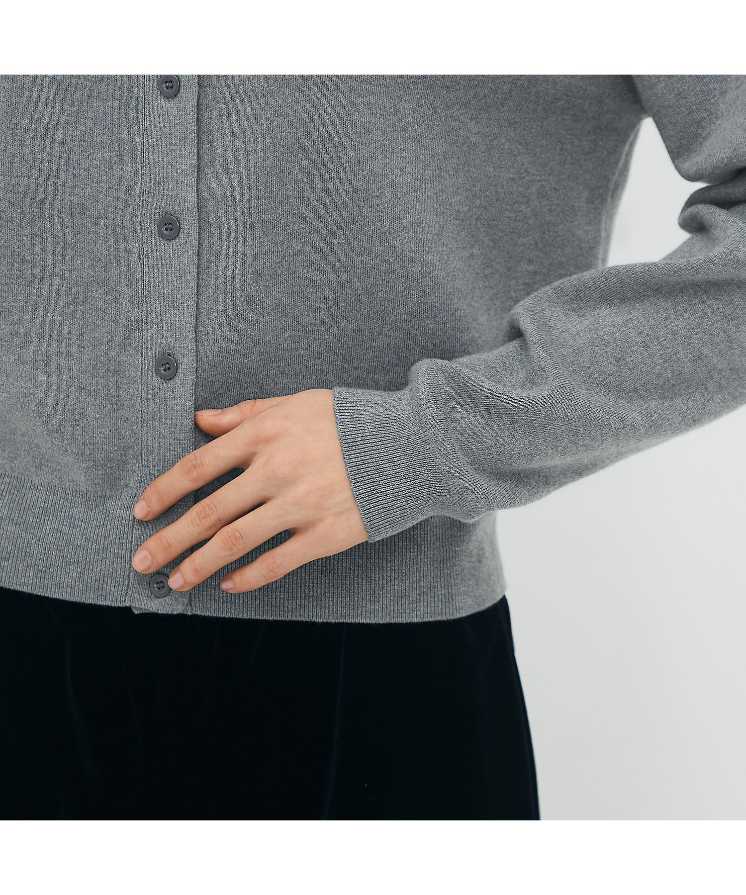 コットンカシミヤ クルーネックカーディガン | CABaN/キャバン | 三越