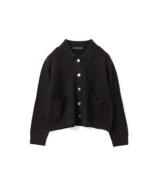 mizuiro ind 襟付きショートカーディガン | mizuiro ind