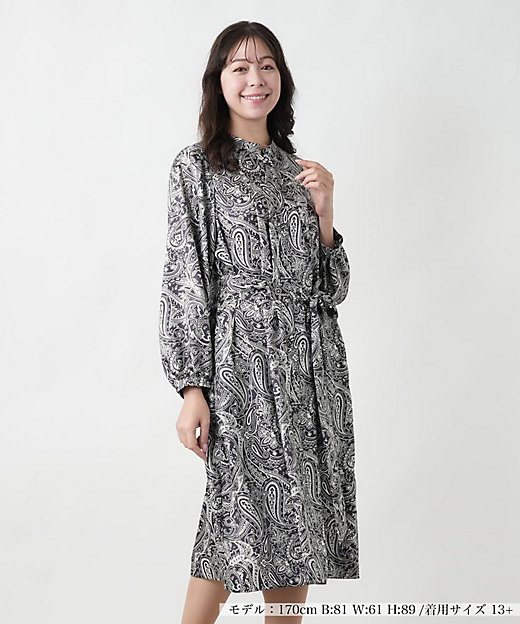 ペイズリー柄ワンピース | Leilian plus house (Women/大きいサイズ