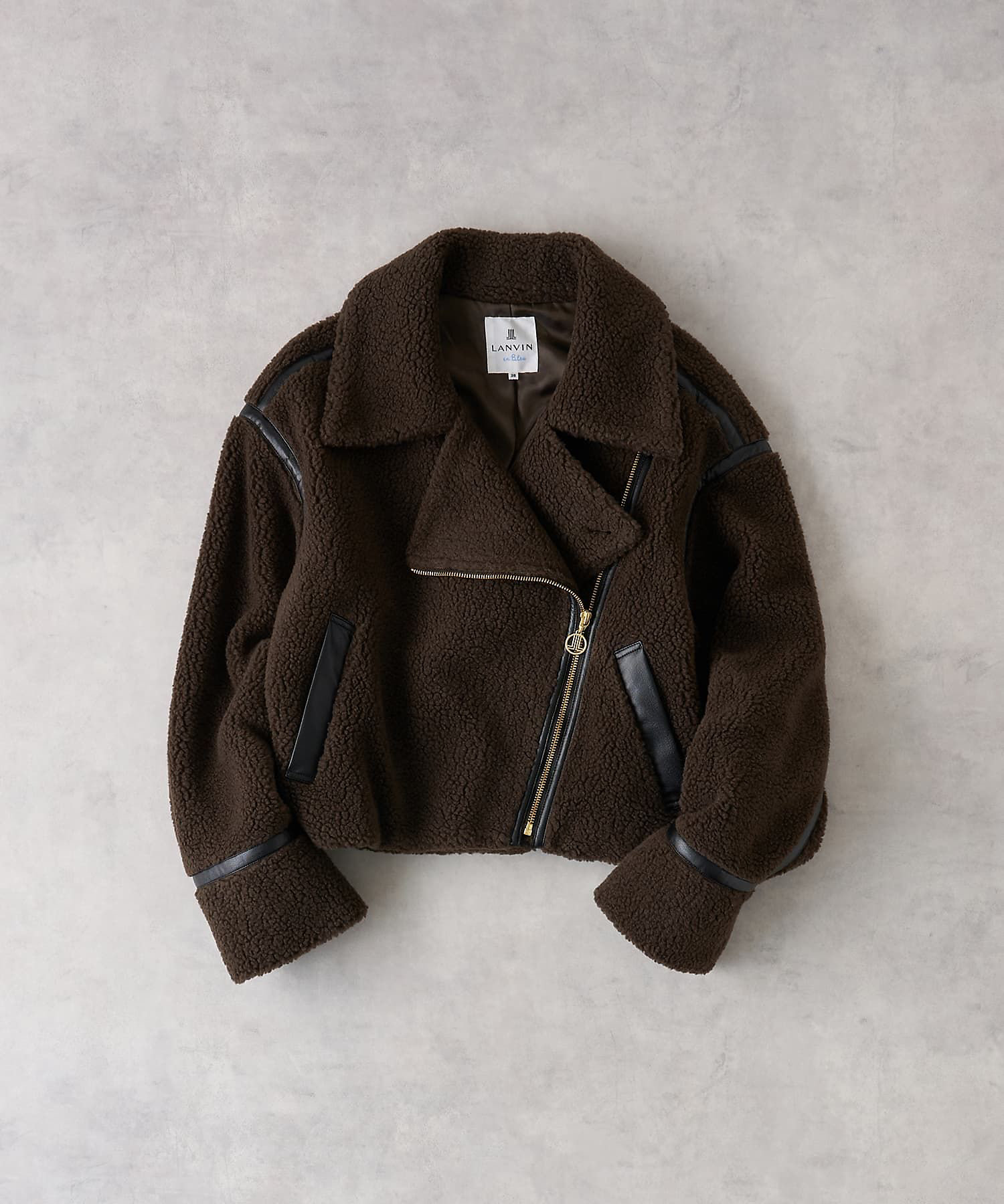 ボアライダースジャケット | LANVIN en Bleu (Women)/ランバン オン