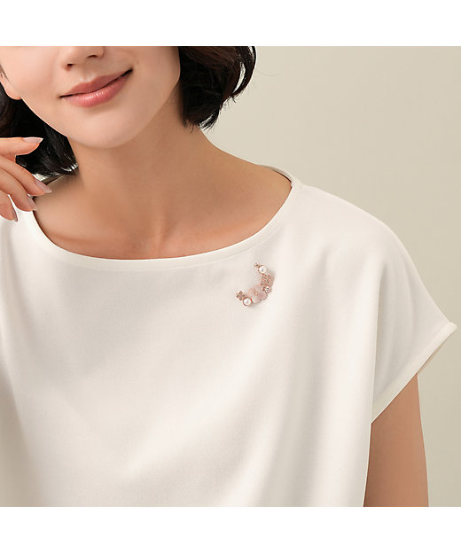 淡水パール シェルフラワー ブローチ VBMV2006 XP | VENDOME