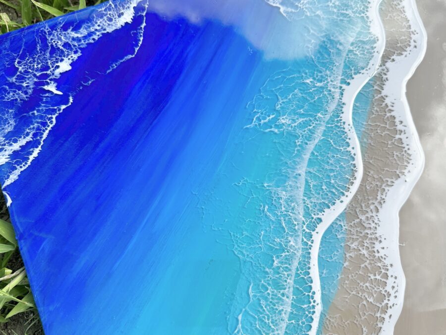 レジンアート オーシャンアート 沖縄 海 レジン インテリア 水紋
