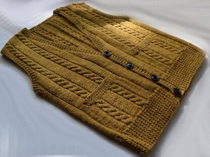 ML186 Men's Best Vest Knitting pattern by maddycraft | LoveCrafts