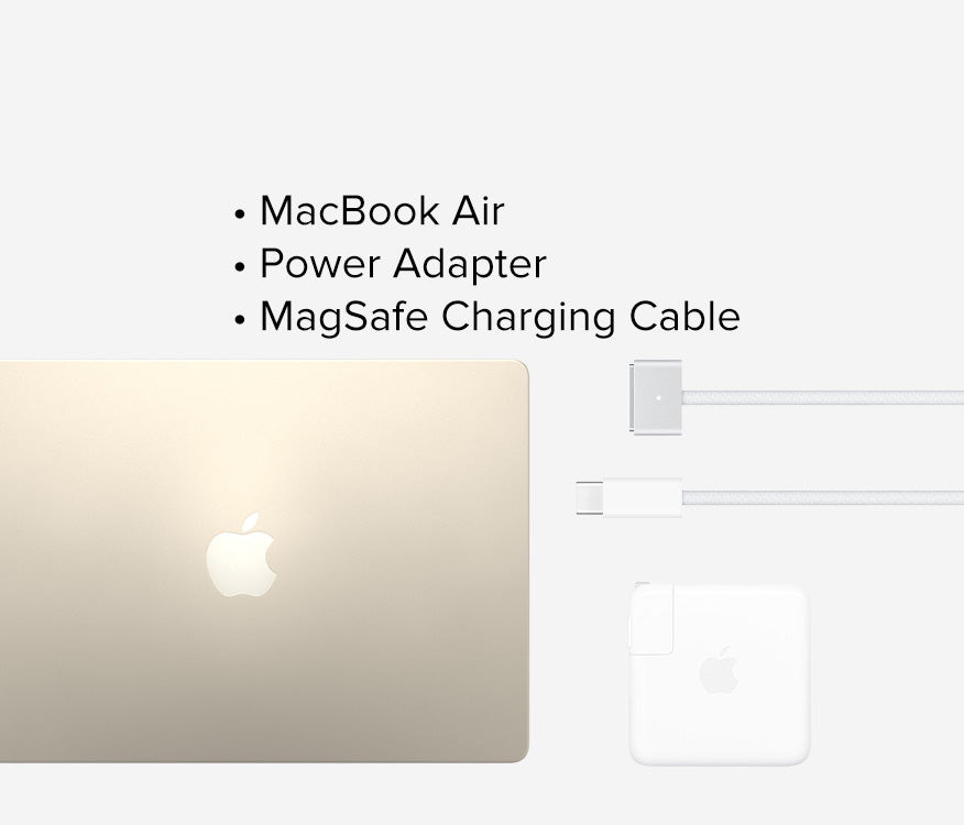 Apple M2 MacBook Air 13-inch - Starlight - M2, 8GB RAM, 256GB