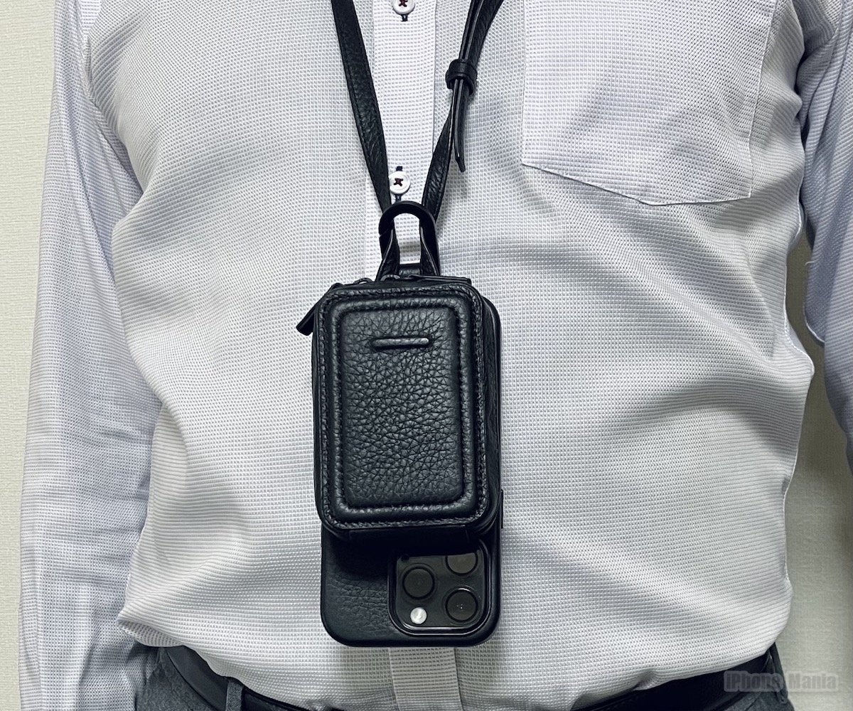 レビュー】iPhoneにobjcts.ioの長さ調節可能なストラップケースを装着