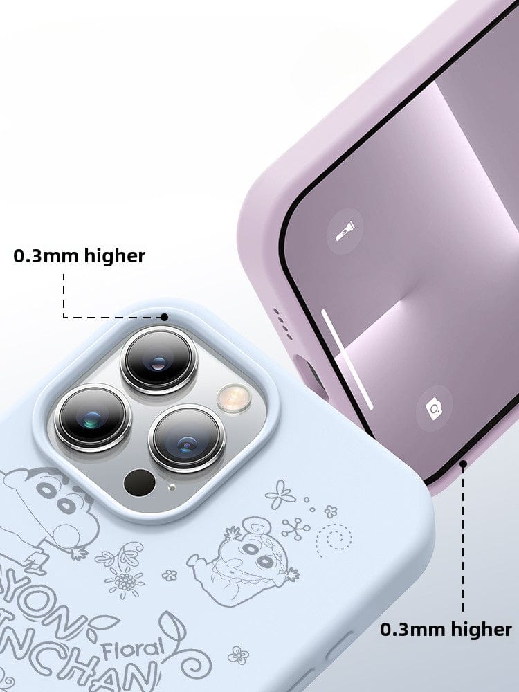 iPhone 16 Pro Max クレヨンしんちゃんケース | 液体シリコン、耐衝撃