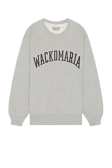 WACKO MARIA Middle Weight Sweat Shirt Type-1 in Gray | FWRD