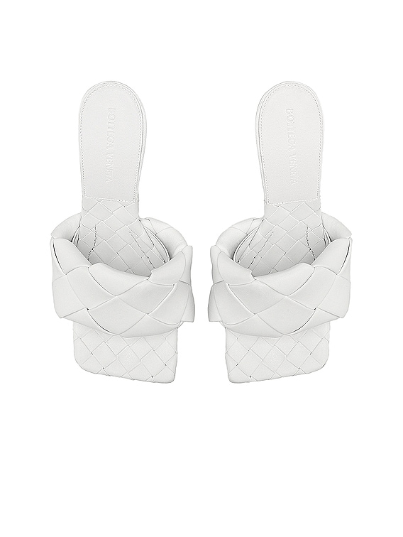 Bottega Veneta The Lido Sandals in Optic White | FWRD