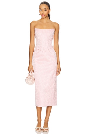 MAJORELLE Lyla Midi Dress in Cotton Candy | REVOLVE