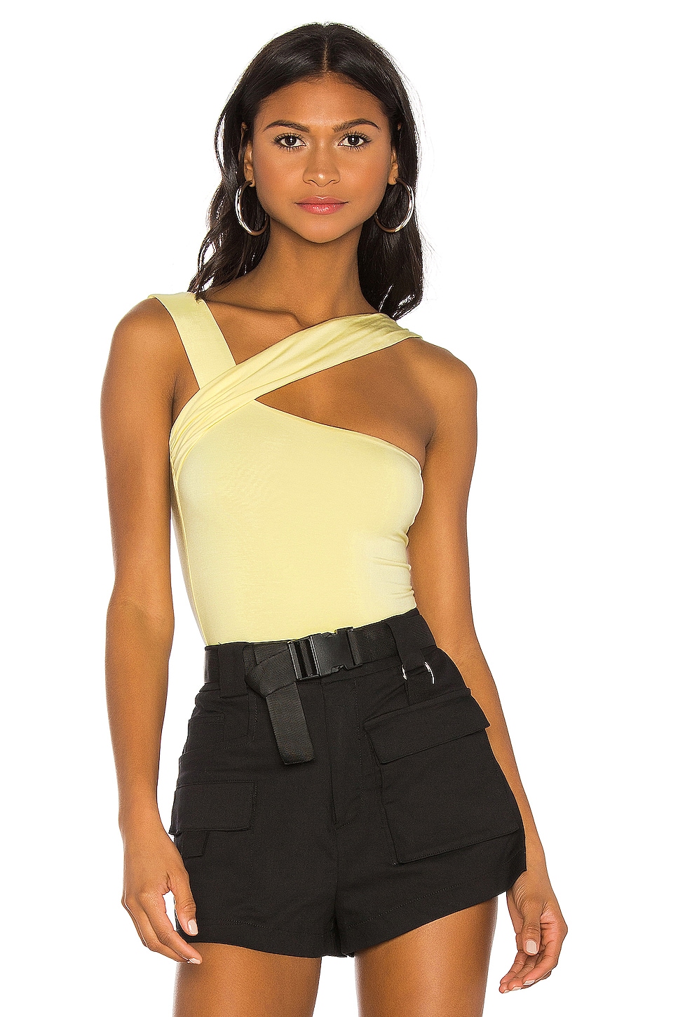 h:ours Halsey Bodysuit in Butter Yellow | REVOLVE