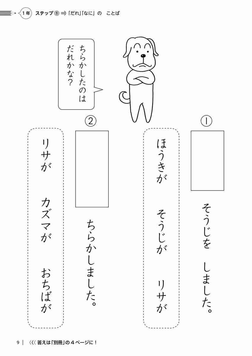 出口汪の日本語論理トレーニング 小学一年 基礎編 | イロトリドリル