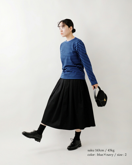 G.F.G.S. ジーエフジーエス オーガニック コットン ボーダー クルー