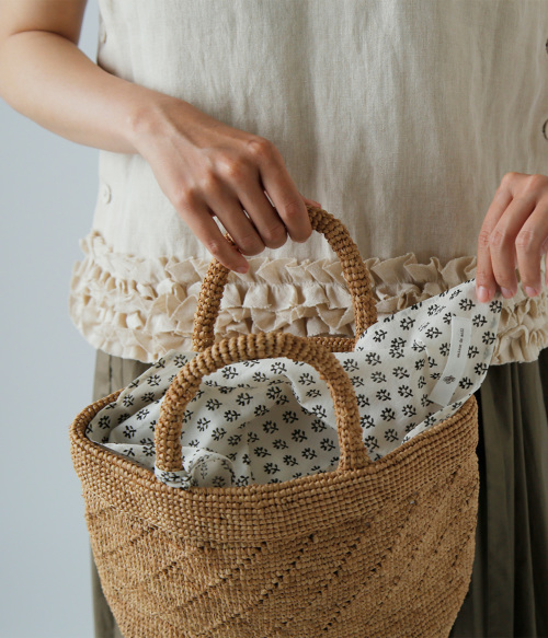 maison de soil メゾン ド ソイル RAFFIA M BAG (COMBI) ラフィア M