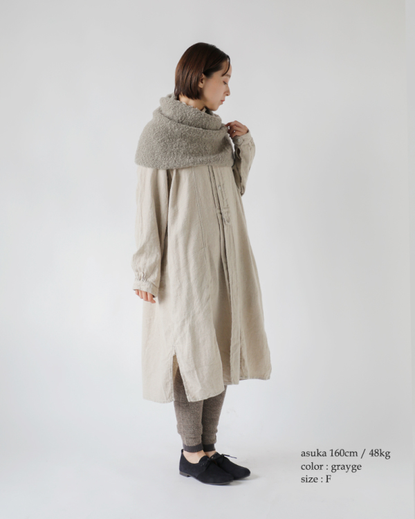 evam eva エヴァムエヴァ アルパカ ウール スヌード e253g182 | iroma