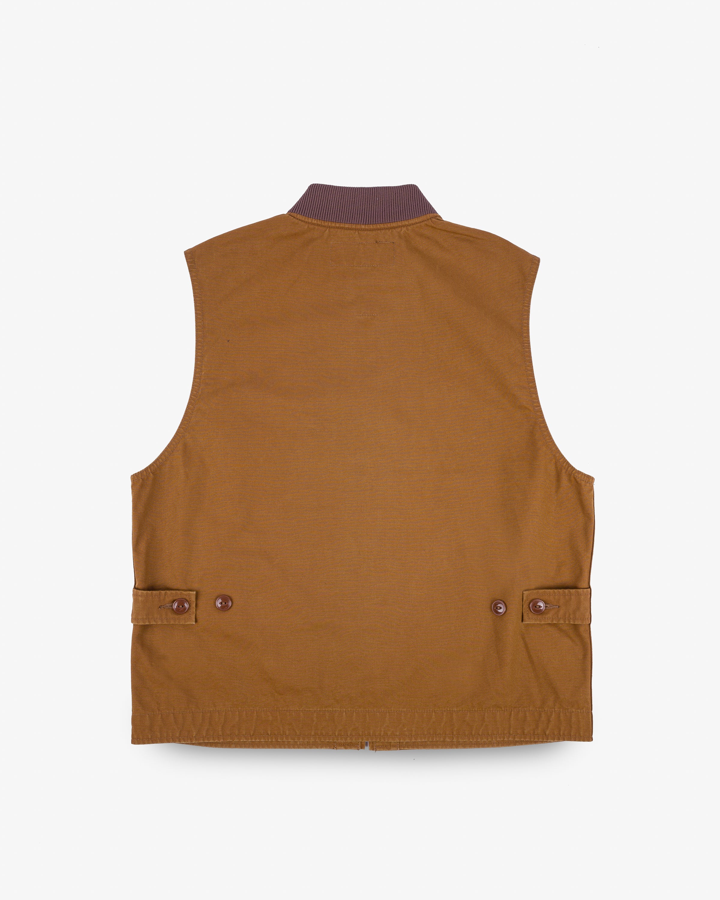 9oz Canvas Work Vest - Brown – Iron Heart