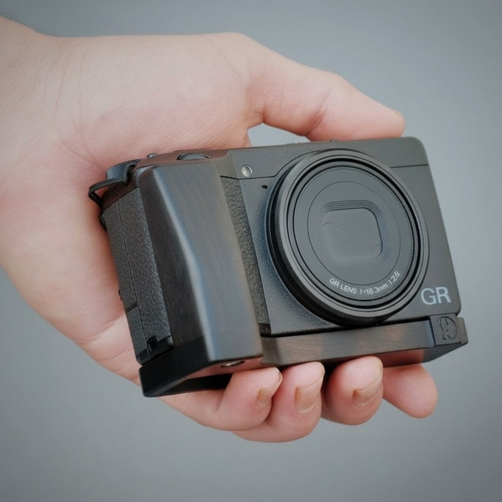 リコー GR3/GR3X カメラ用ハンドメイド黒檀グリップ