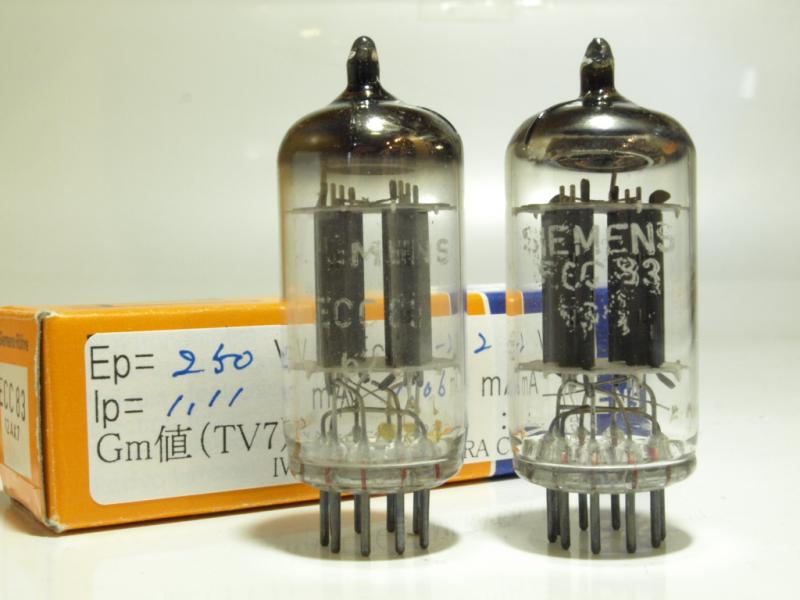 カメラのいわもと：真空管 12AX7、ECC83、同等管、類似管商品在庫一覧