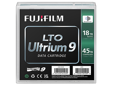 富士フイルム、非圧縮時18TBのテープストレージ「LTO Ultrium9 データ