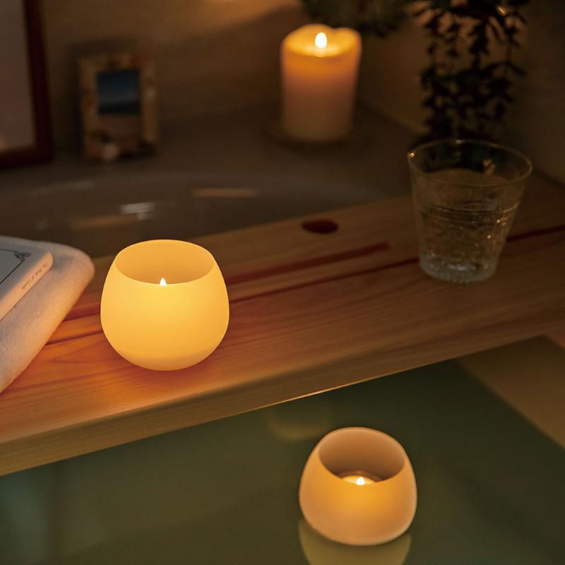 繰り返し使えるアロマキャンドル offti オフティ バスキャンドル お