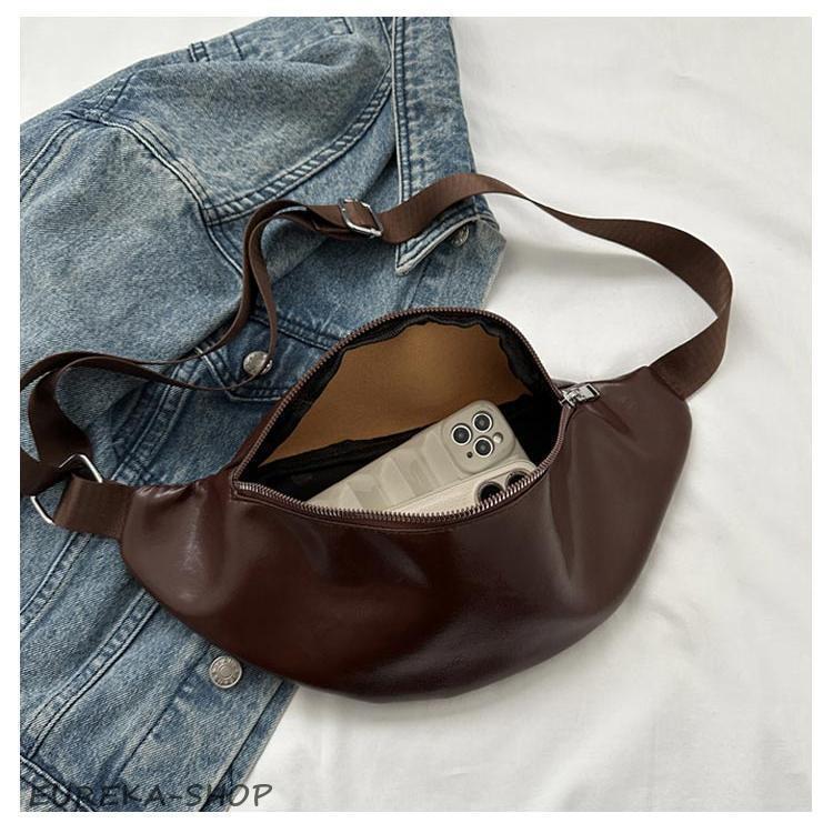 ボディバッグ レザー バッグ レディース ブラウン メンズ 斜めがけ